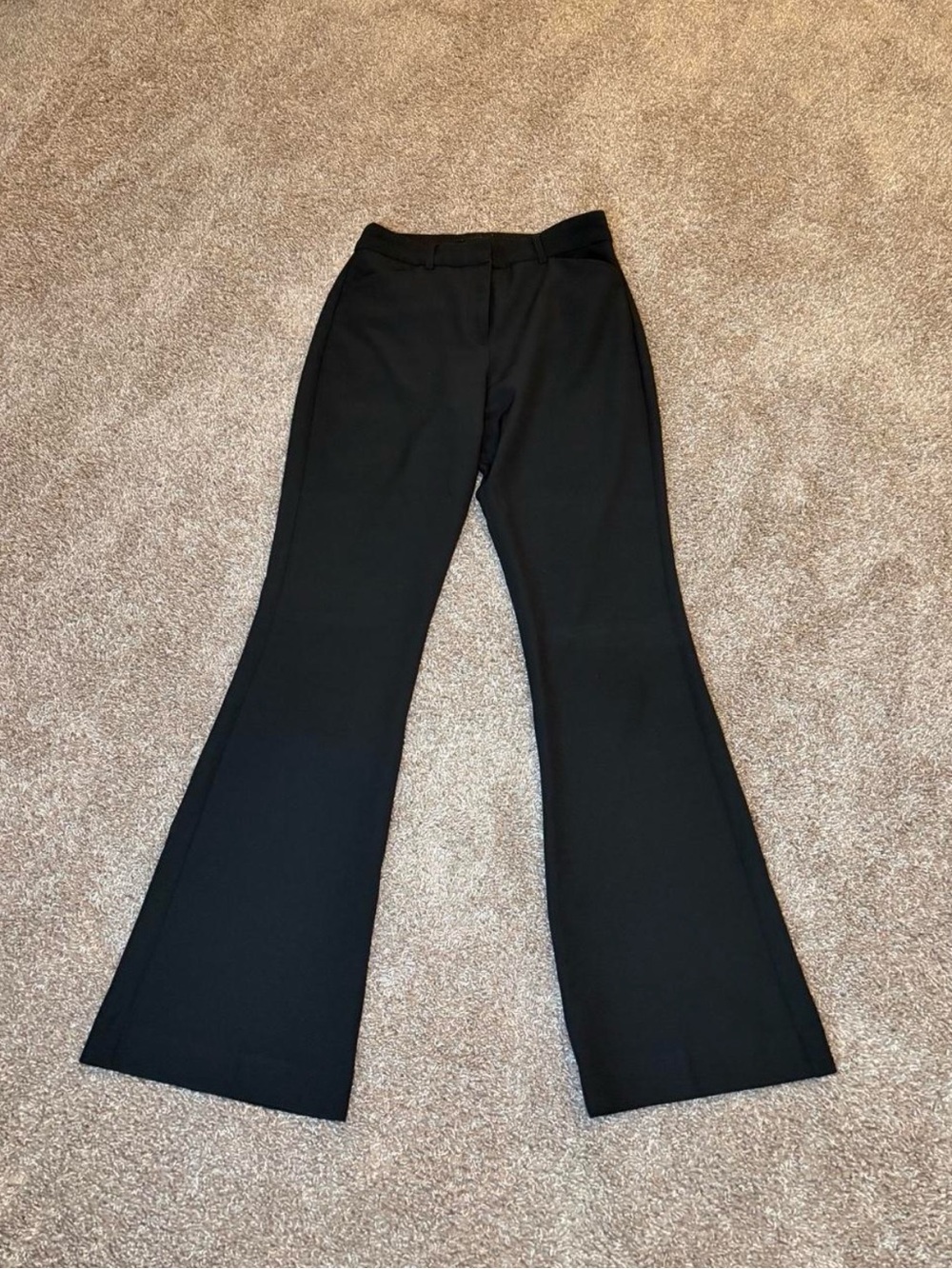 Express Black Flared Dress Trousers